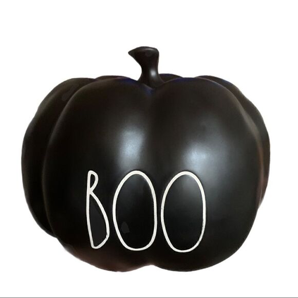 RAE DUNN Halloween "BOO" Pumpkin - Picture 1 of 3